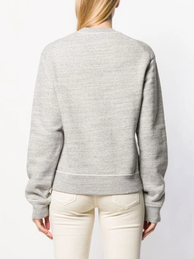 Dsquared2 Embroidered Logo Sweatshirt In Grey