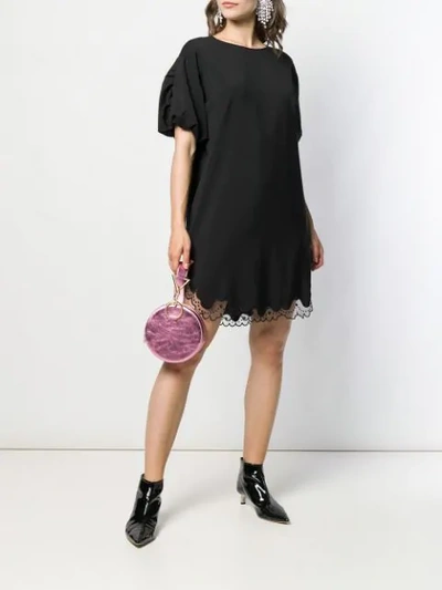 Shop N°21 Puff-sleeve Dress In 9000 Black