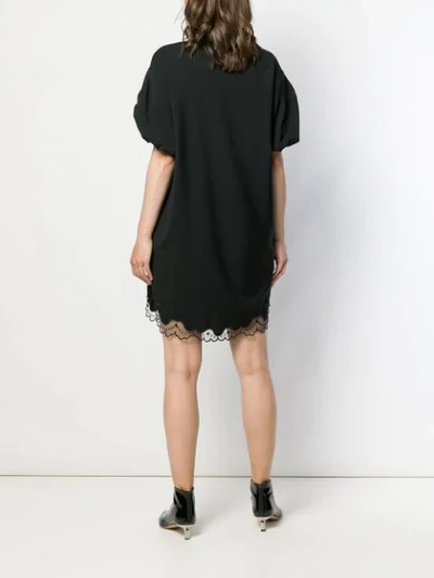 Shop N°21 Puff-sleeve Dress In 9000 Black