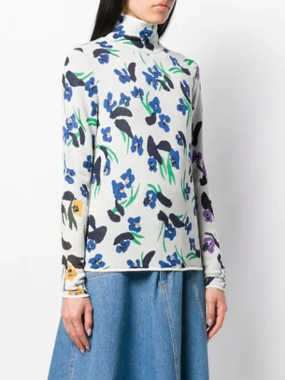 Shop Christian Wijnants Floral Top - White