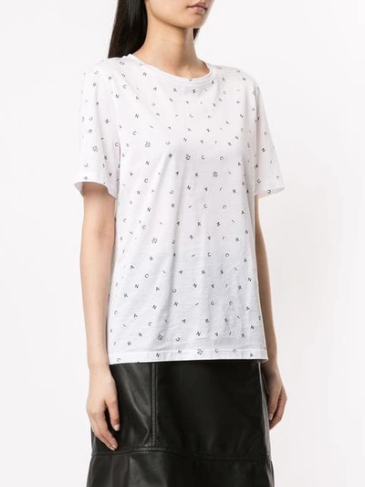Shop Nina Ricci All-over Print T-shirt In White