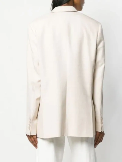 Shop Stella Mccartney Removable Strap Blazer In Neutrals