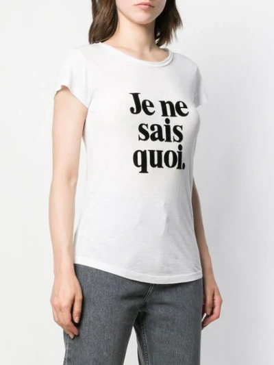 Shop Zadig & Voltaire Slogan Print T-shirt In White