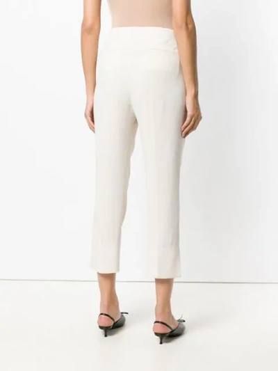 Shop Theory Cropped-hose In Shell White