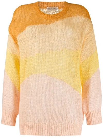 Shop Stine Goya Knitted Sweatshirt In Yellow