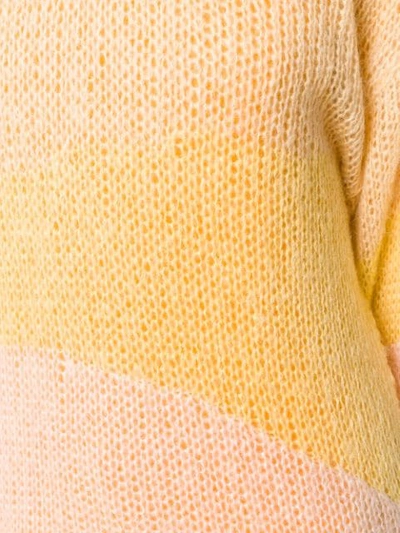 Shop Stine Goya Knitted Sweatshirt In Yellow