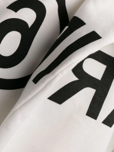 Shop Mm6 Maison Margiela Sweatshirt Mit Print - Weiss In White