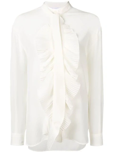 Shop Givenchy Frilled Blouse In White