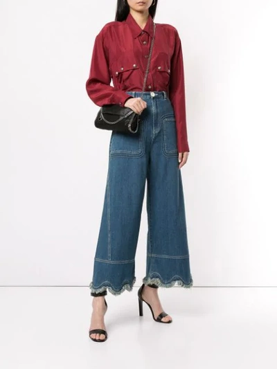 Shop Faith Connexion Oversized Shirt In Red