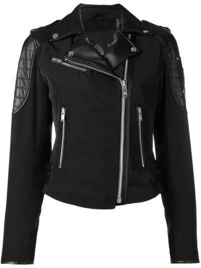 Shop Moose Knuckles Biker Jacket In Black