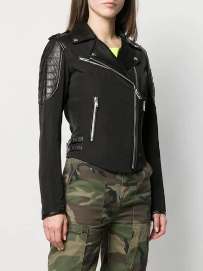 Shop Moose Knuckles Biker Jacket In Black