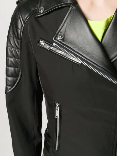 Shop Moose Knuckles Biker Jacket In Black