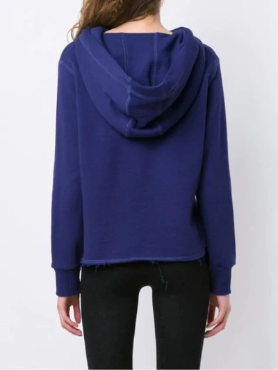 Shop Andrea Bogosian Cropped Sweatshirt - Purple