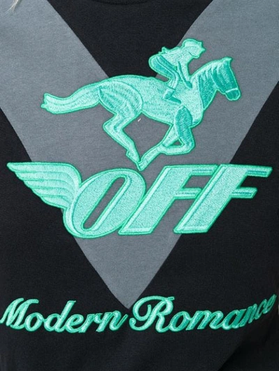 OFF-WHITE MODERN ROMANCE 全棉T恤 - 黑色