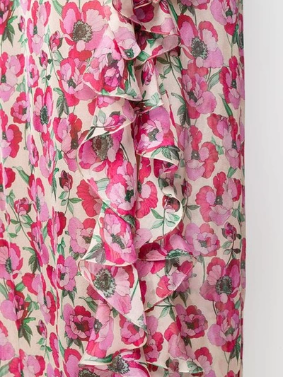 Shop Raquel Diniz St Tropez Print Maxi Skirt In Pink