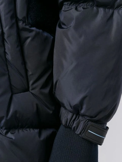 Shop Prada Shell Puffer Jacket In F0124 Navy