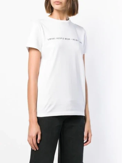 Shop Helmut Lang Smart People T-shirt In White