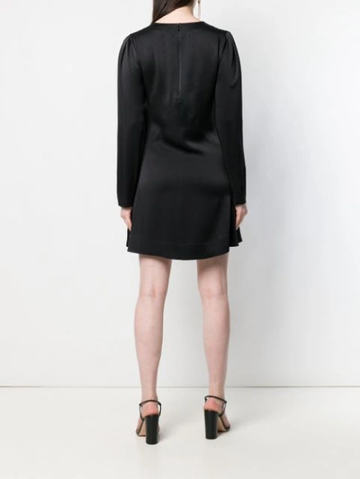 Shop Givenchy Empire Line V-neck Dress In Black