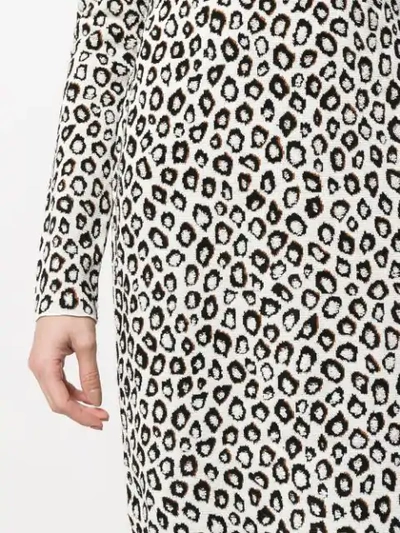 Shop Givenchy Leopard Print Dress In White
