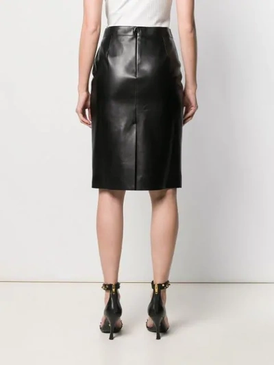 ALEXANDER MCQUEEN KNEE LENGTH PENCIL SKIRT - 黑色