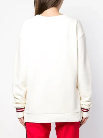 Shop Roqa Stripe Detail Sweater In White