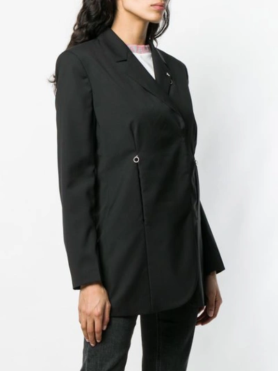 Shop Alyx Hoop Embellished Blazer In Black