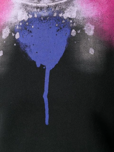 Shop Marcelo Burlon County Of Milan Abstract Spray Wings Sweatshirt In Black