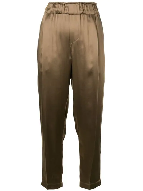 pleated cigarette trousers