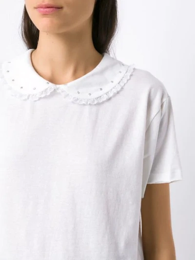 ANDREA BOGOSIAN 纯色T恤 - 白色
