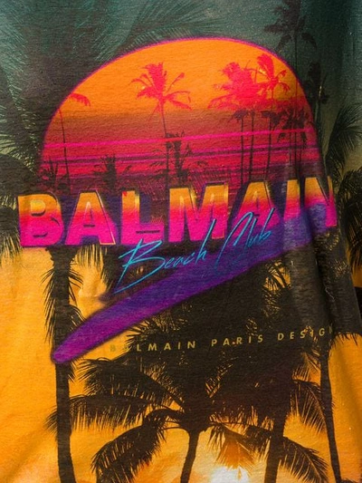 BALMAIN BALMAIN BEACH CLUB T恤 - 绿色