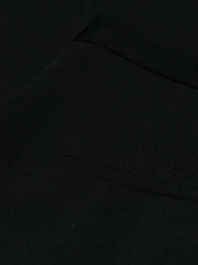 Shop Givenchy Slit Cuff Wide Leg Trousers - Black