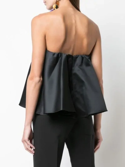 Shop Amur Strapless Sweetheart Top In Black