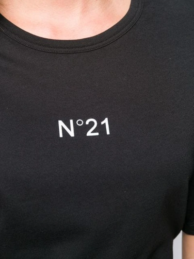 Shop N°21 Logo Print Crew Neck T In Black