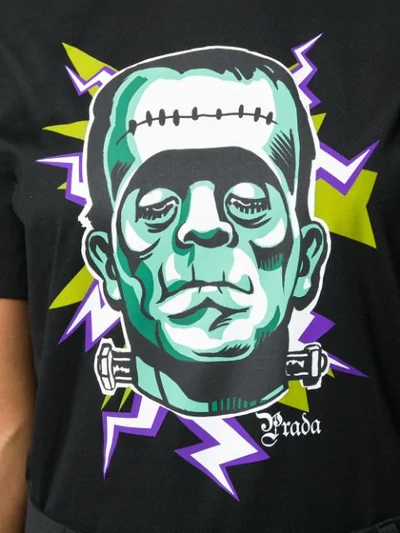 PRADA FRANKENSTEIN PRINT T-SHIRT - 黑色