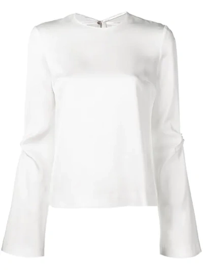 Shop Galvan Orchid Blouse In White