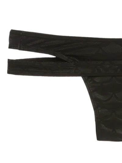 Shop Amir Slama Bikini Top With Cut Detail In Black
