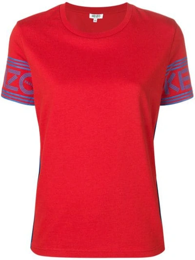 Shop Kenzo Logo Sleeve T In Red