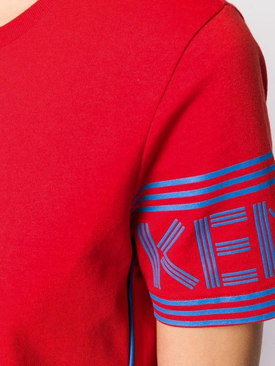 Shop Kenzo Logo Sleeve T In Red