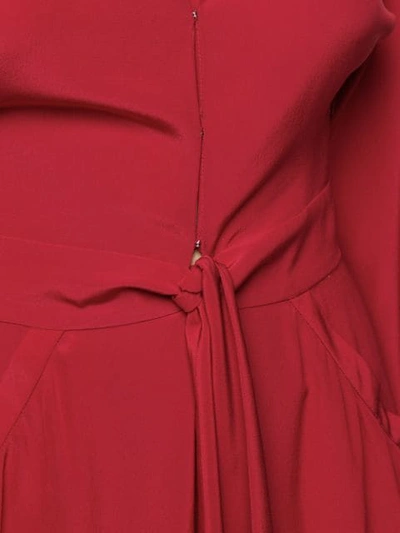 Shop Stella Mccartney Tie Waist Jumpsuit In Red