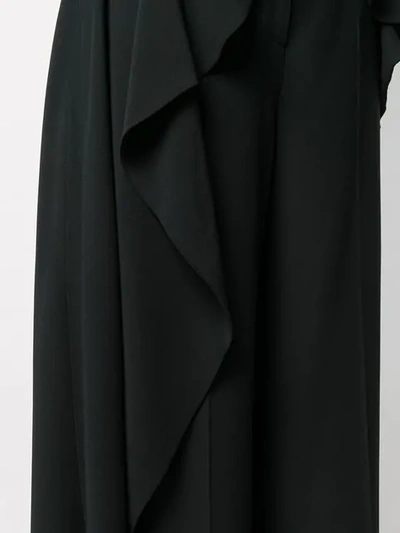 Shop Alexander Mcqueen Frill Detail Culottes In 1000 Black