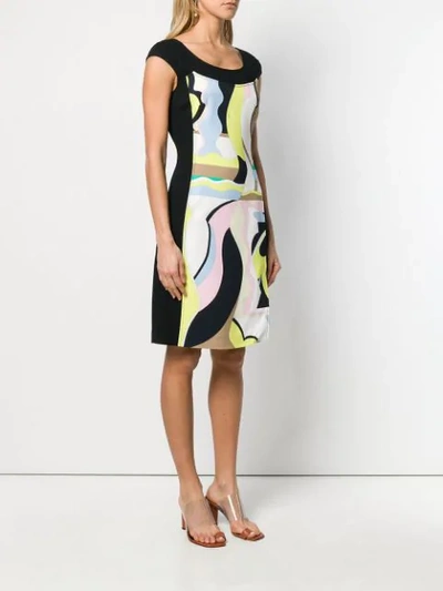 Shop Emilio Pucci Vallauris Print Cap Sleeve Dress In 007 Smeraldo/menta