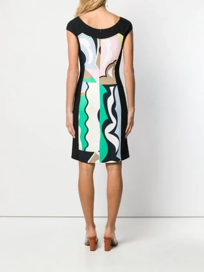 Shop Emilio Pucci Vallauris Print Cap Sleeve Dress In 007 Smeraldo/menta