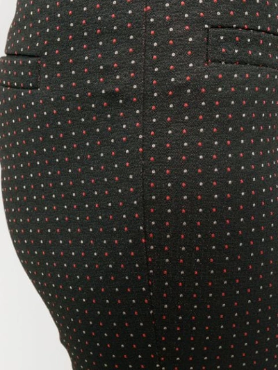 Shop Cambio Polka Dot Cropped Trousers In 818