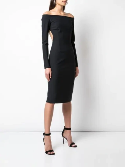 Shop Haney Megan Dress In Black