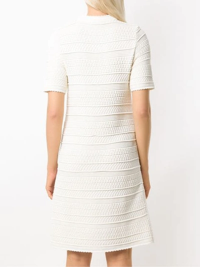Shop Egrey 'snow' Kleid Mit Strickmuster - Weiss In White