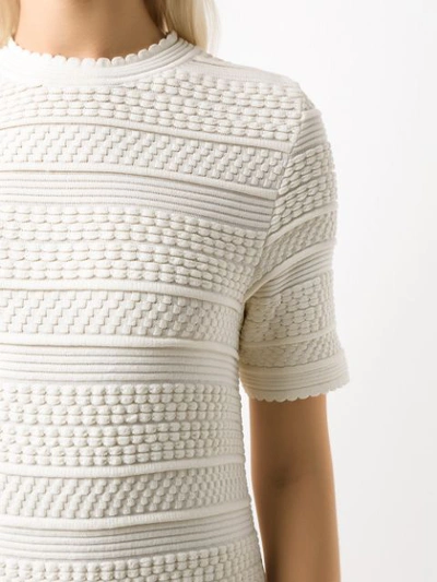 Shop Egrey 'snow' Kleid Mit Strickmuster - Weiss In White