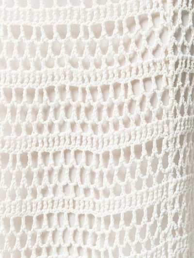 Shop Theory Crochet-knit High-waist Skirt In White