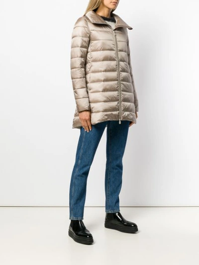 Shop Save The Duck Padded Shell Jacket - Farfetch In Neutrals