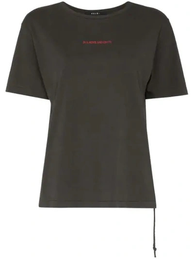 Shop Ksubi 'lyrical Lady' T-shirt In Black