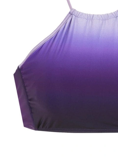 Shop Amir Slama Bikini Top In Purple